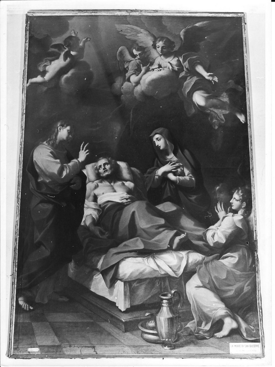 morte di San Giuseppe (dipinto, opera isolata) di Bocciardo Domenico (attribuito) (sec. XVIII)