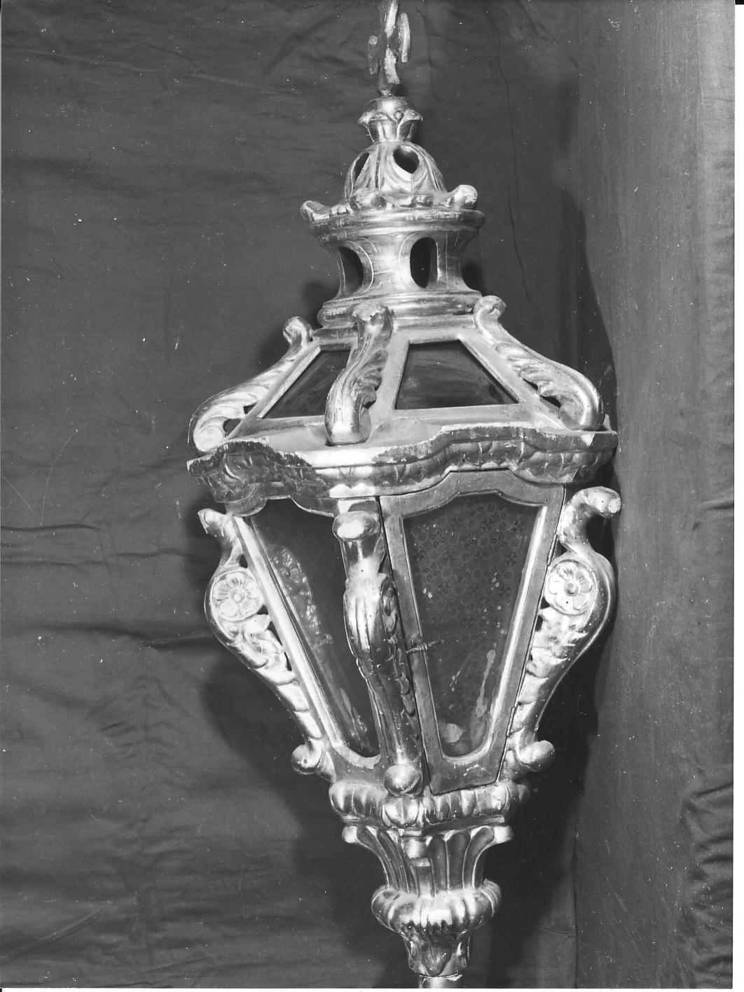 motivi decorativi vegetali (lanterna processionale, serie) - bottega ligure (prima metà sec. XIX)