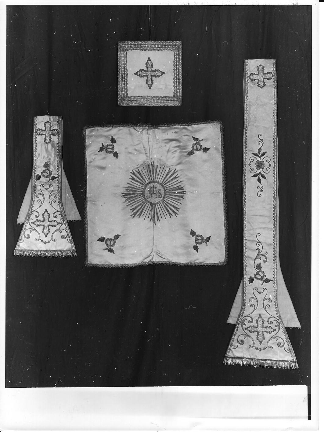 motivi decorativi vegetali (manipolo, elemento d'insieme) - manifattura ligure (fine/inizio secc. XIX/ XX)