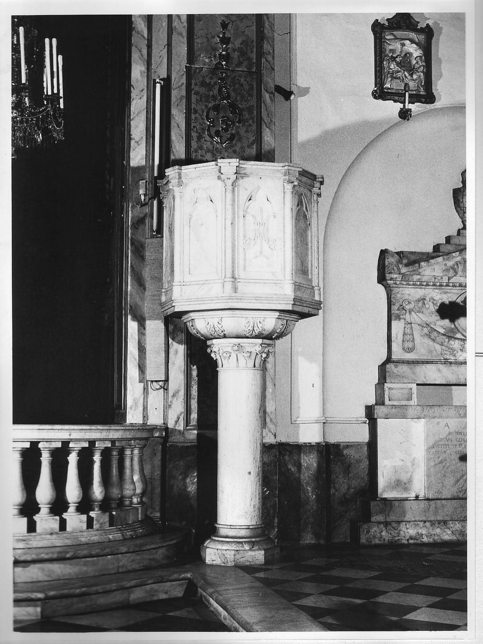 pulpito, opera isolata - bottega ligure (sec. XIX)