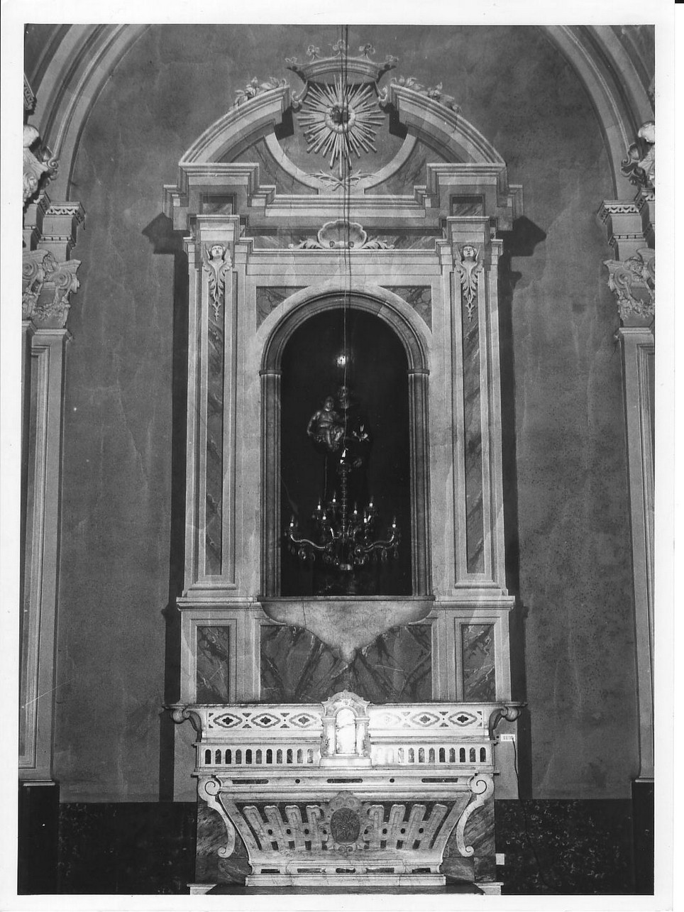 altare, insieme - bottega ligure, bottega piemontese (fine sec. XIX)