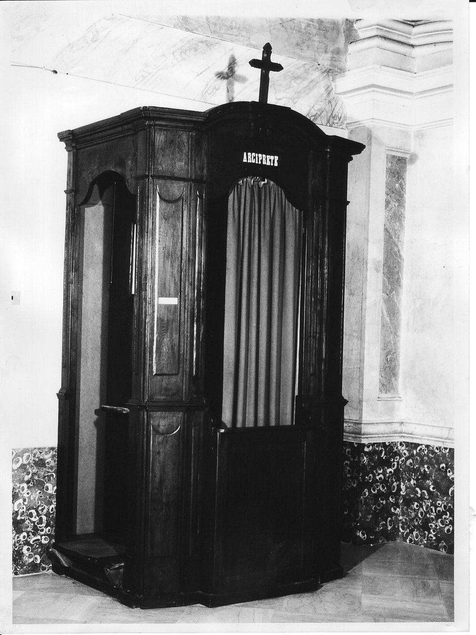 motivi decorativi architettonici (confessionale, coppia) - bottega ligure (sec. XIX)