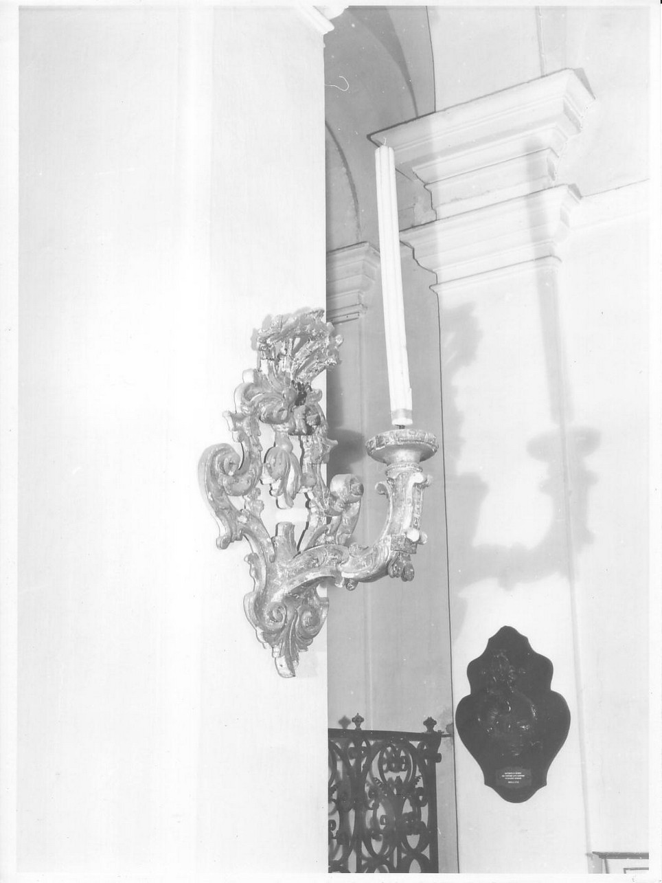 motivi decorativi vegetali (candeliere da parete, coppia) - bottega ligure (sec. XVIII)