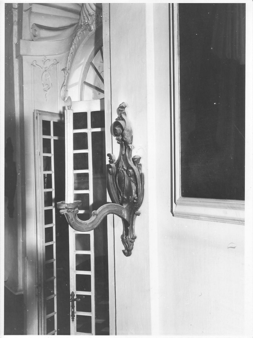 candeliere da parete, serie - bottega ligure (sec. XIX)