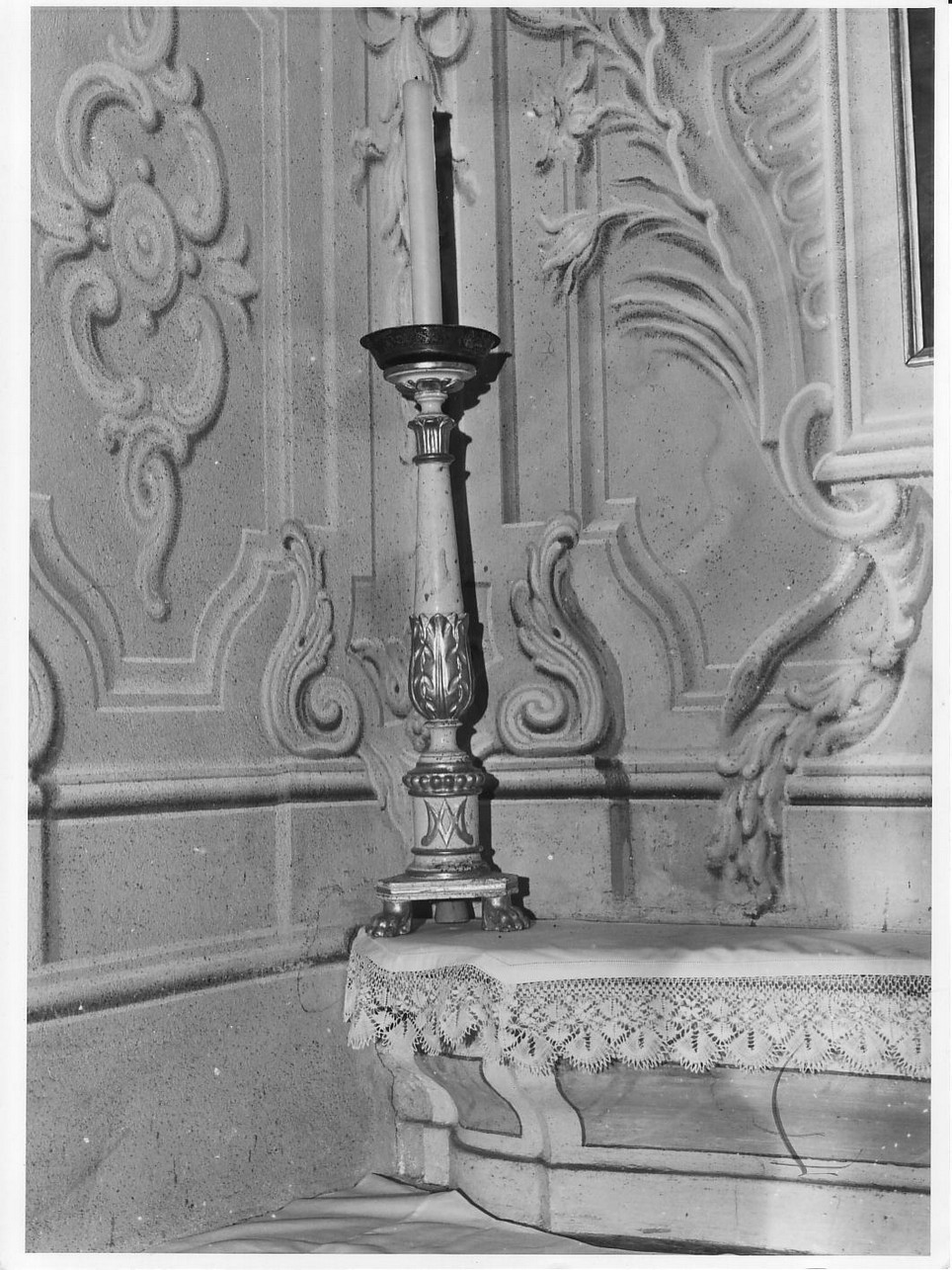 motivi decorativi vegetali (candeliere, coppia) - bottega ligure (sec. XIX)