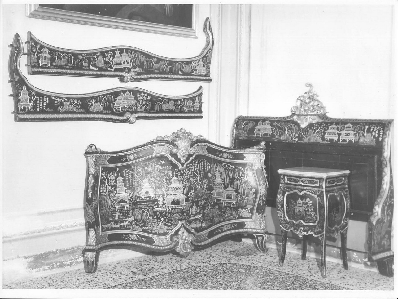 letto, opera isolata - bottega italiana (sec. XVIII)
