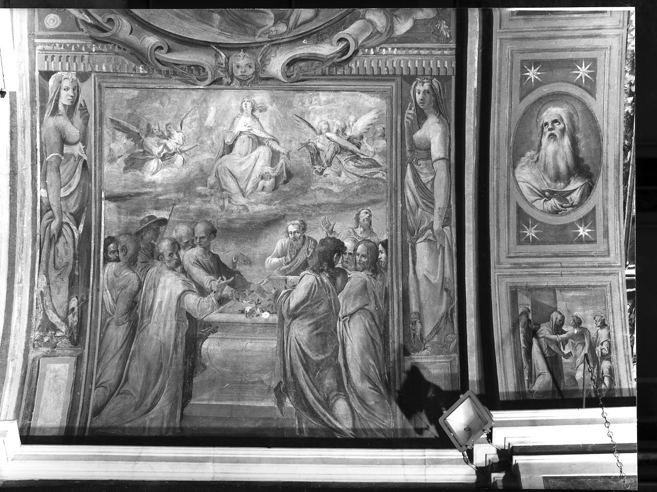 storie della vita di Maria Vergine (decorazione pittorica, ciclo) di Allegrini Flaminio (sec. XVII)