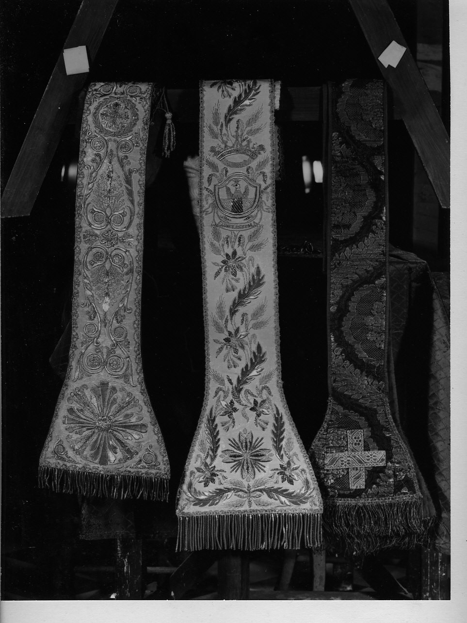 motivi decorativi floreali (stola, opera isolata) - manifattura ligure (fine sec. XIX)