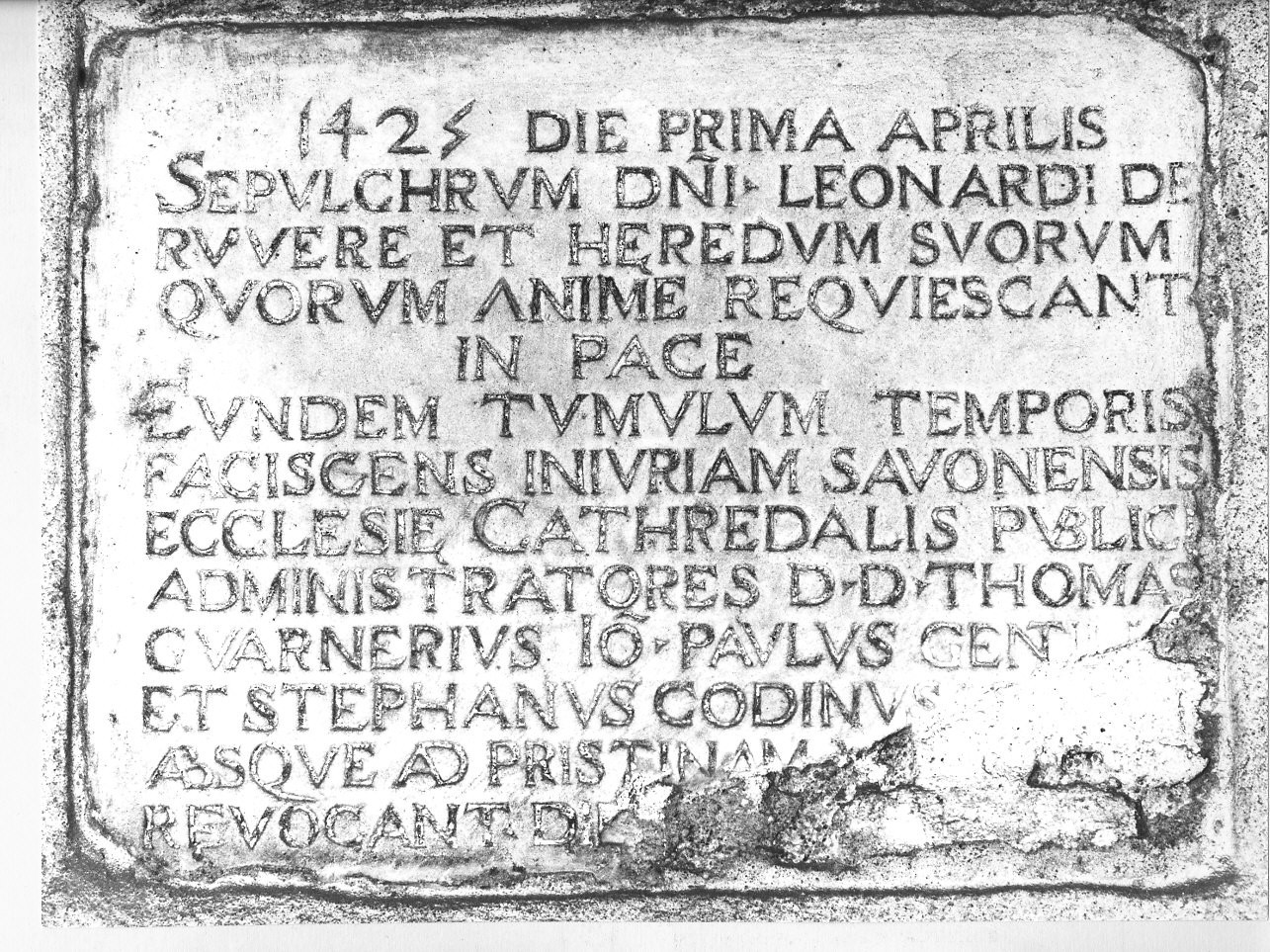 lapide tombale, opera isolata - bottega italiana (sec. XV)