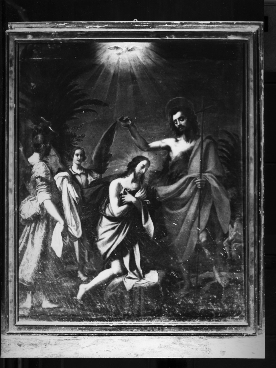 battesimo di Cristo (dipinto, opera isolata) - ambito italiano (fine/inizio secc. XVIII/ XIX)