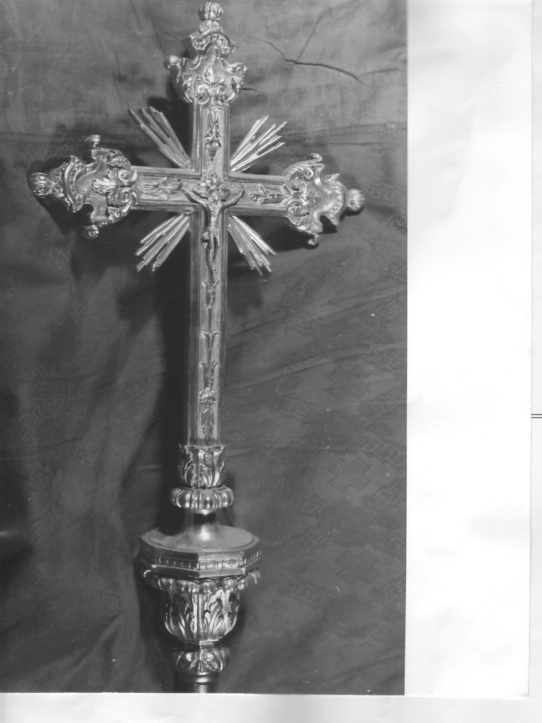 Cristo crocifisso (croce processionale, opera isolata) - bottega ligure (sec. XIX)