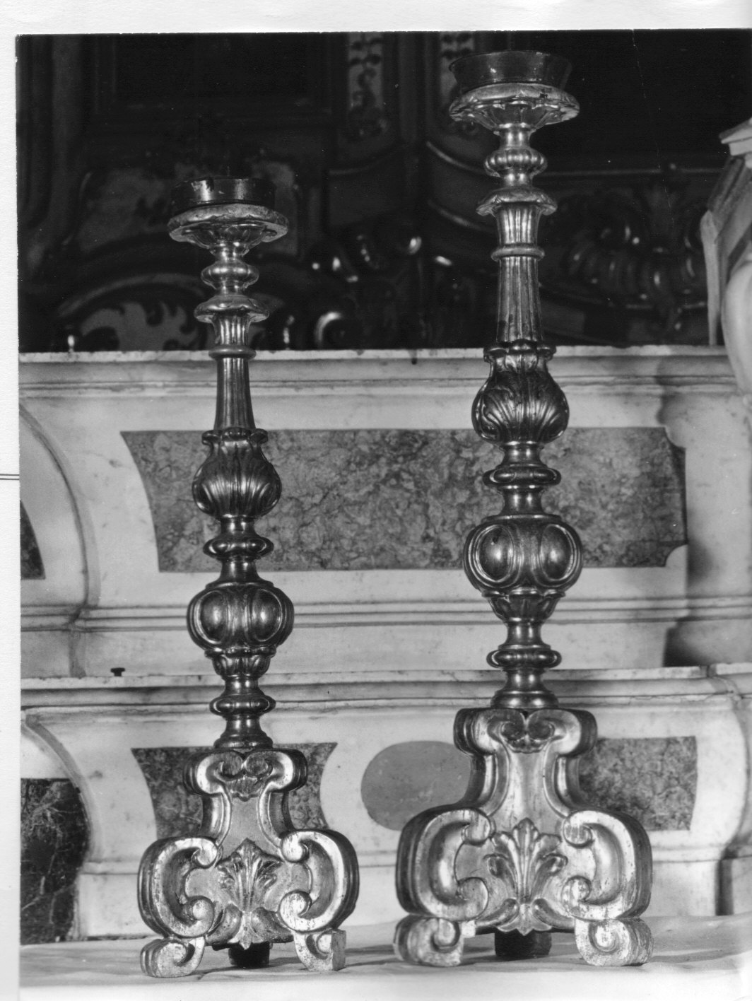 motivi decorativi vegetali (candeliere, serie) - bottega ligure (fine/inizio secc. XVIII/ XIX)