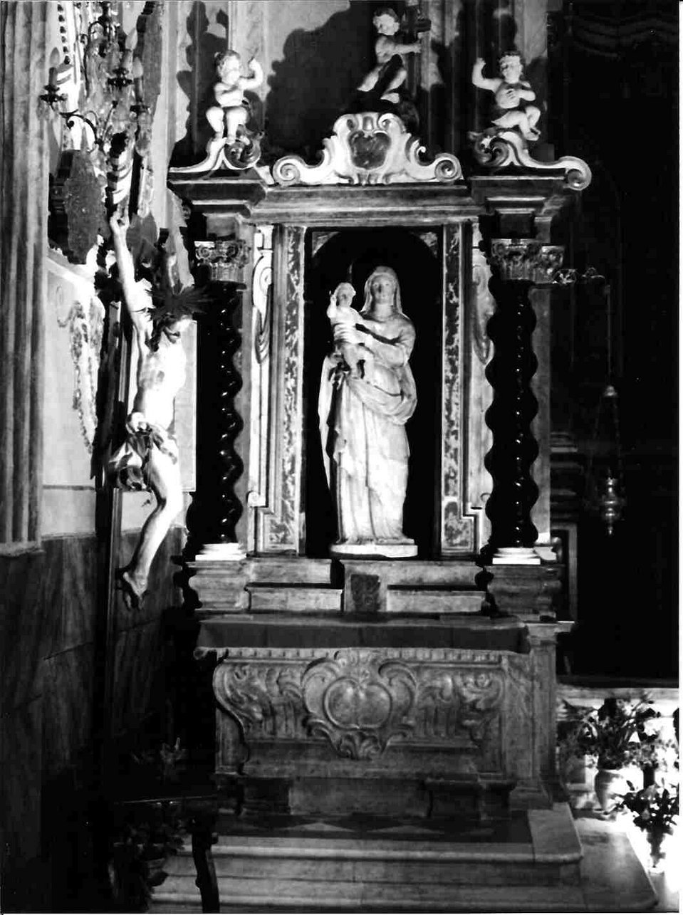 altare - a edicola, elemento d'insieme di Corbellino Giacomo, Torre Giovanni Battista (sec. XVII)