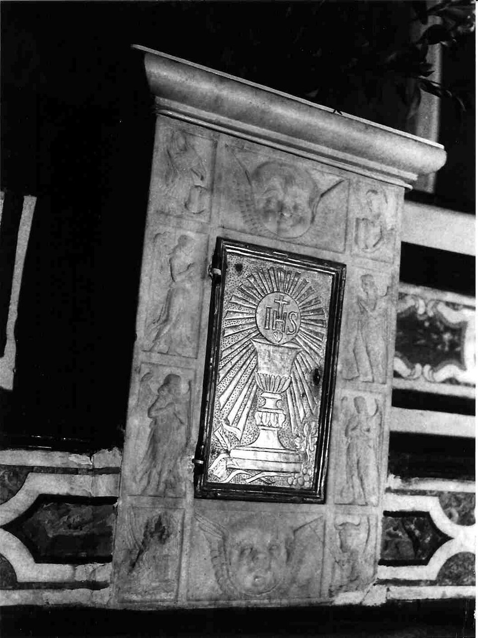 tabernacolo, elemento d'insieme - bottega liguro-lombarda (prima metà sec. XVI)