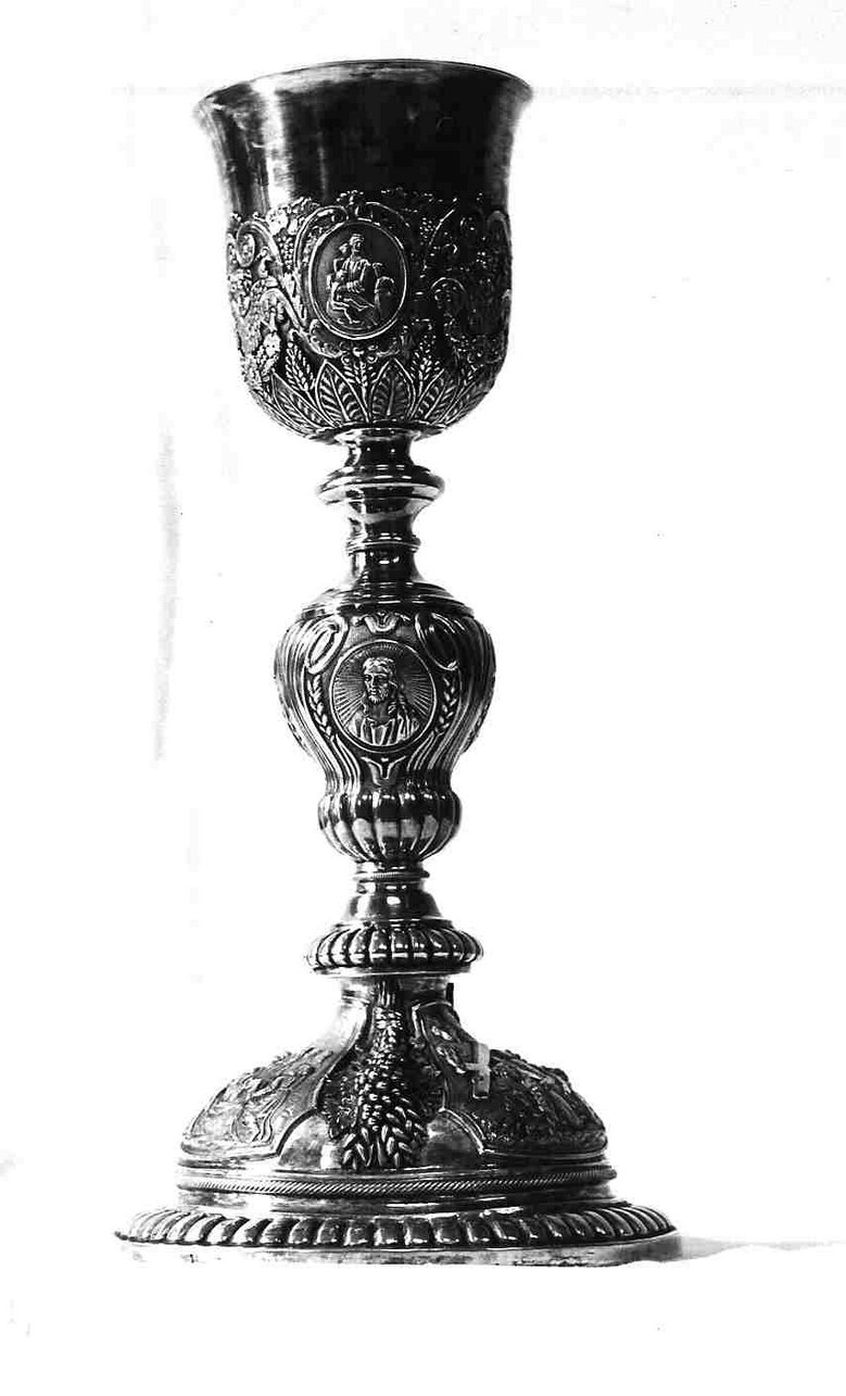 storie della passione di Cristo (calice, opera isolata) - bottega italiana (sec. XIX)