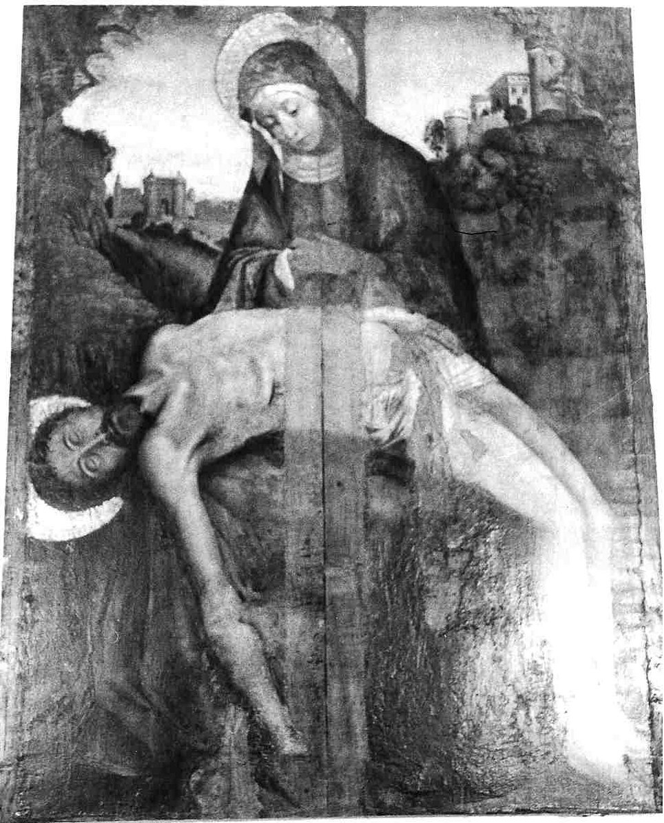Pietà (dipinto, opera isolata) - ambito provenzale (primo quarto sec. XVI)