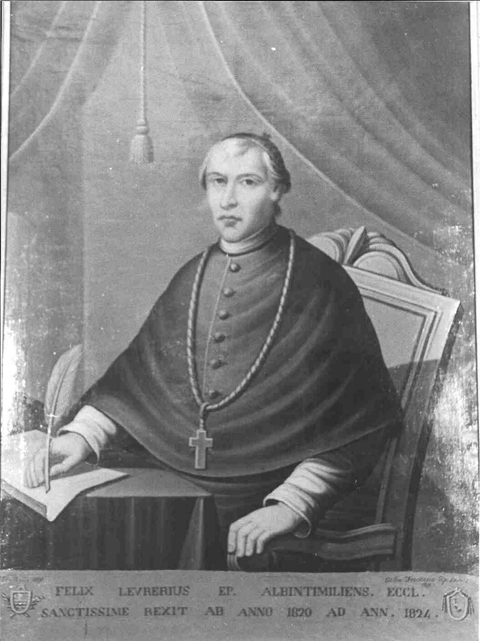 vescovo (dipinto, opera isolata) di Oxilia Francesco (sec. XIX)