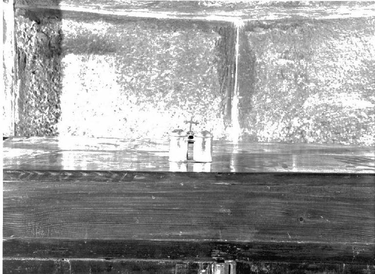 vasetti per oli santi, coppia - bottega ligure (sec. XIX)