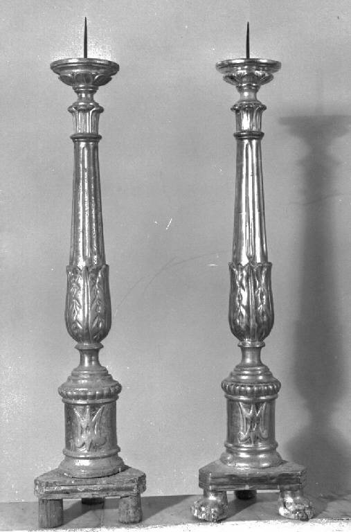 candeliere, serie - bottega ligure (sec. XIX)