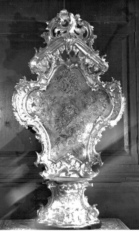tronetto per esposizione eucaristica, opera isolata - bottega ligure (secc. XVIII/ XIX)