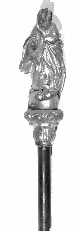 Madonna Immacolata (mazza processionale, opera isolata) - bottega ligure (fine/inizio secc. XVIII/ XIX)