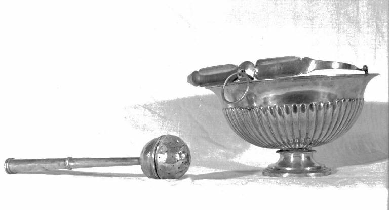 secchiello per l'acqua benedetta, pendant - bottega genovese (sec. XIX)