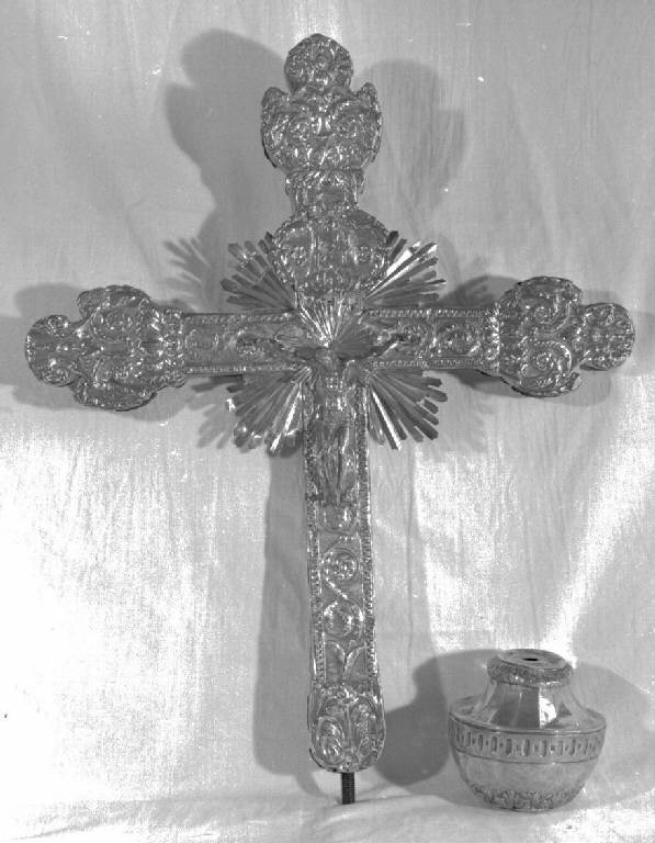 croce processionale, opera isolata - bottega genovese (sec. XIX)