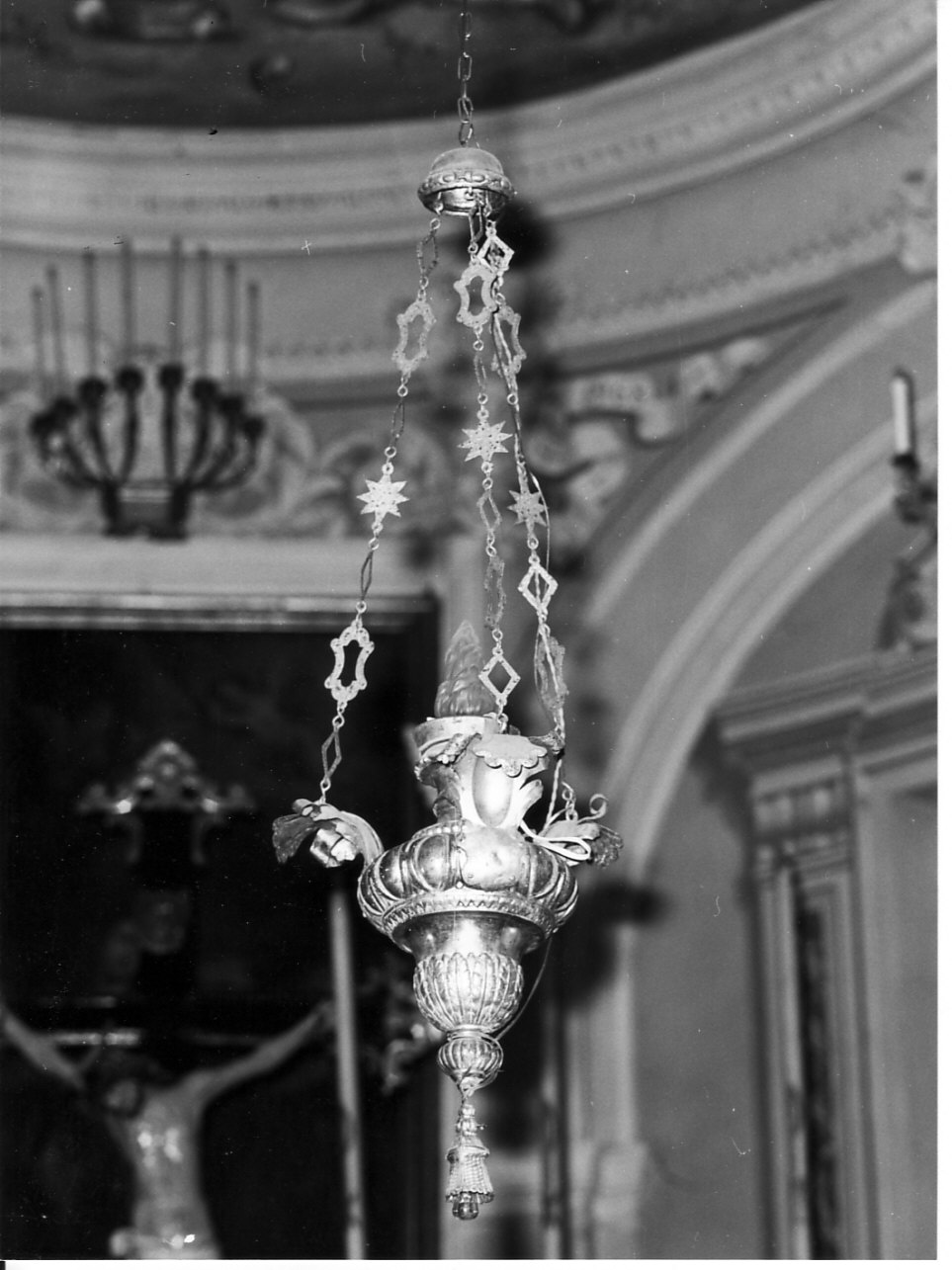 lampada pensile, coppia - bottega ligure (sec. XIX)