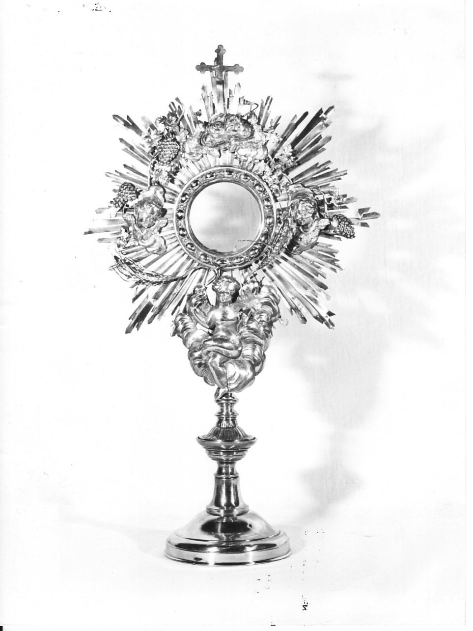 ostensorio - a raggiera, opera isolata - bottega ligure (fine sec. XIX)