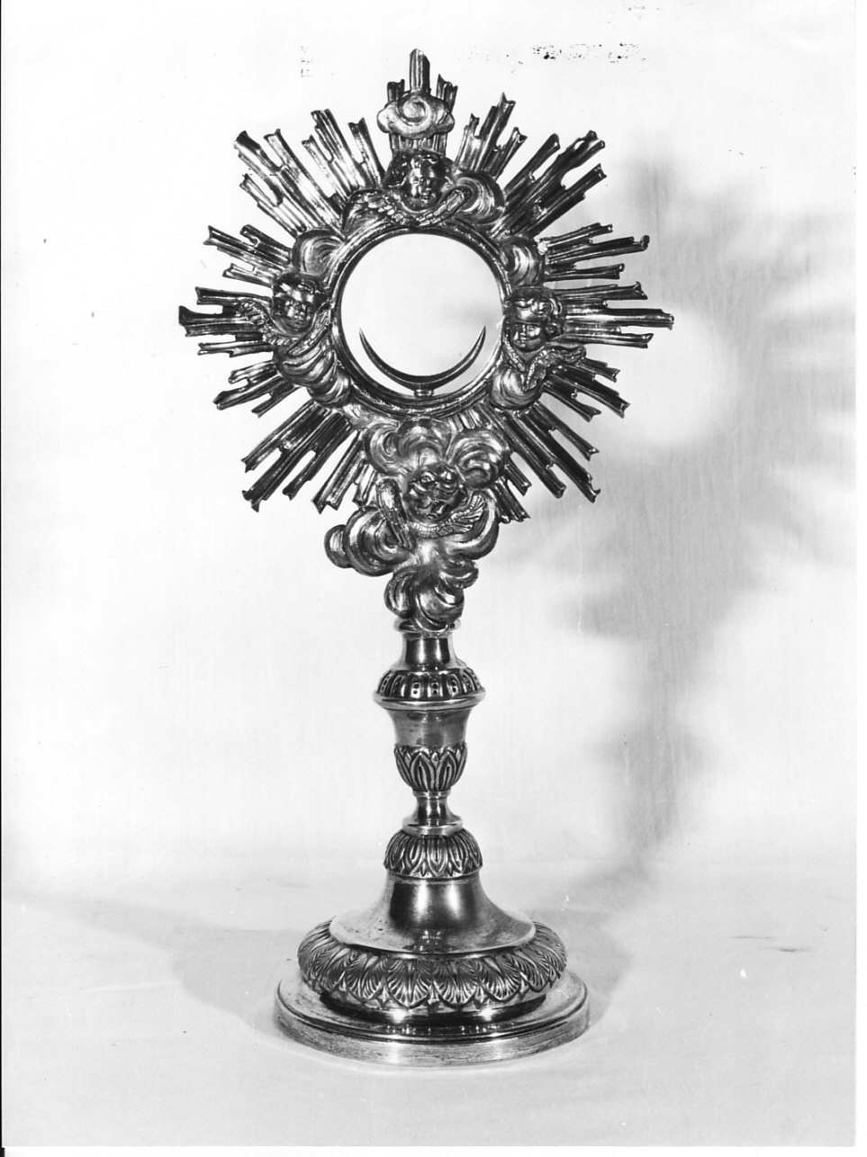 ostensorio - a raggiera, opera isolata - bottega italiana (secc. XIX/ XX)