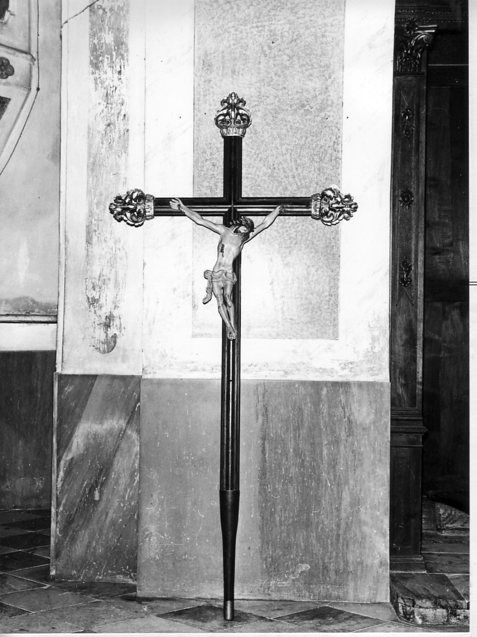 Cristo crocifisso (crocifisso, opera isolata) - bottega ligure (sec. XIX)