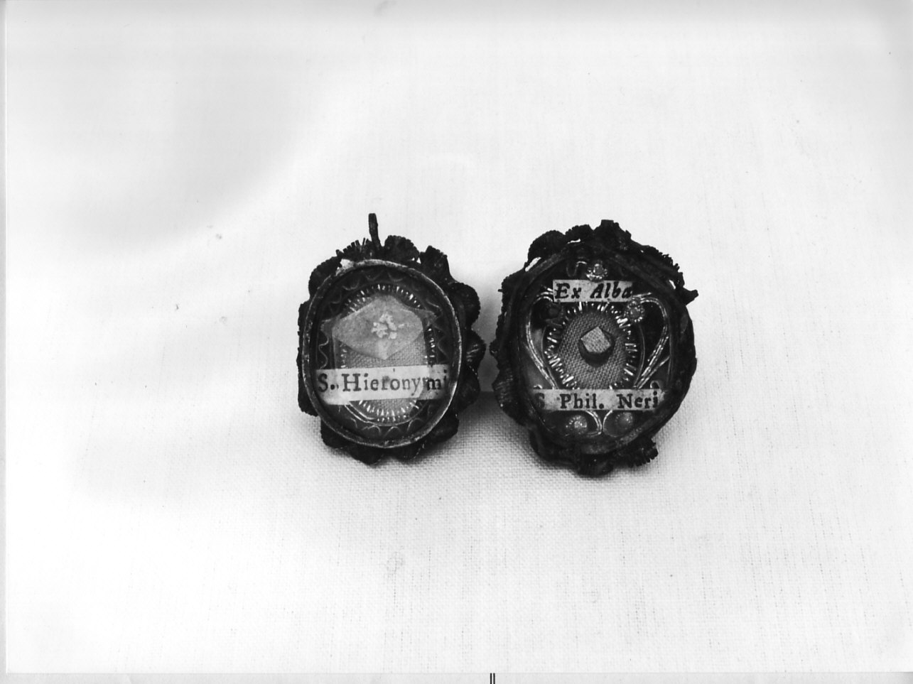 reliquiario, elemento d'insieme - bottega italiana (secc. XVIII/ XIX)