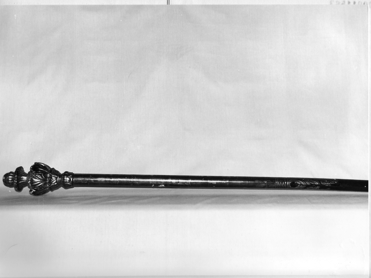 asta di baldacchino processionale, serie - bottega ligure (sec. XIX)