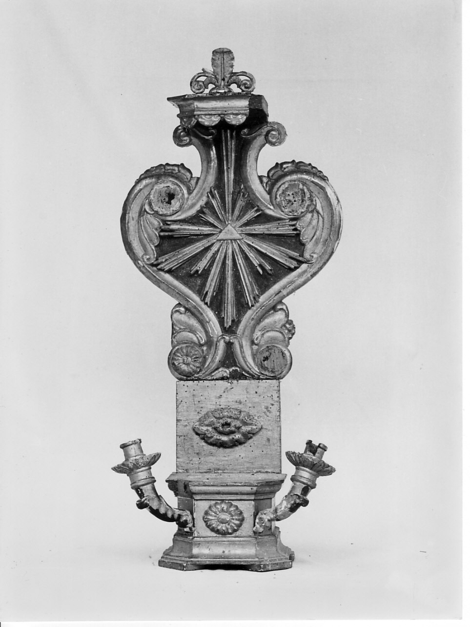 tronetto per esposizione eucaristica, opera isolata - bottega ligure (metà sec. XIX)