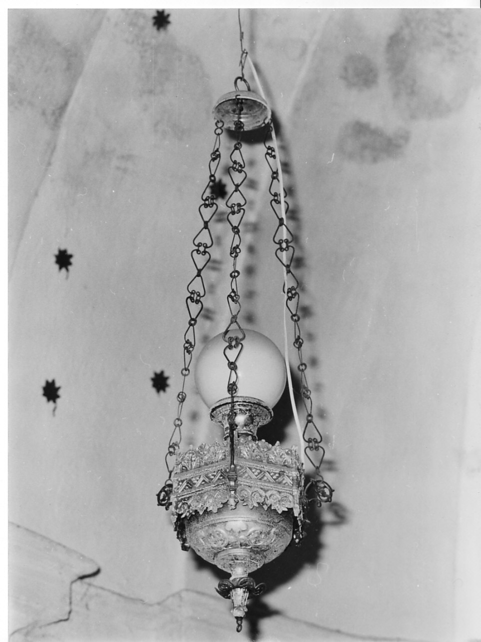 lampada pensile, coppia - bottega italiana (fine sec. XIX)