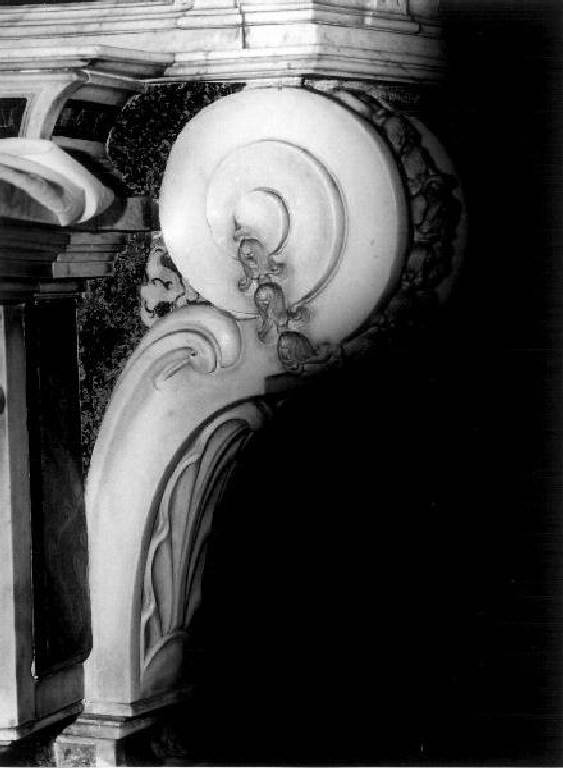 mensolone, coppia - bottega ligure (prima metà sec. XVIII)