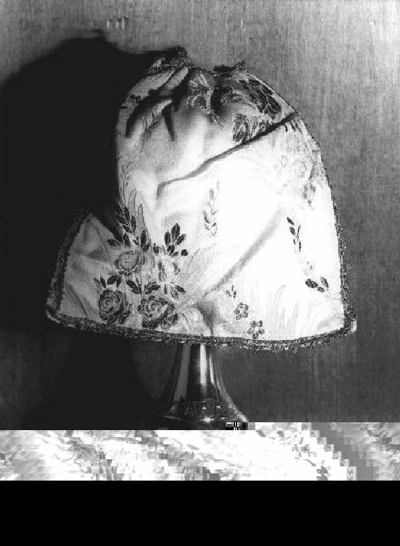 motivi decorativi floreali (conopeo di pisside, opera isolata) - manifattura ligure (ultimo quarto sec. XIX)