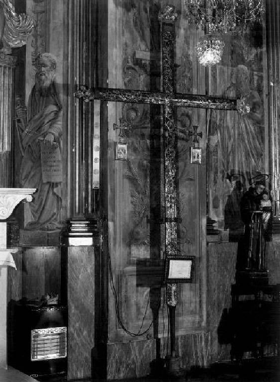 MOTIVI DECORATIVI FLOREALI (croce processionale, opera isolata) - bottega italiana (prima metà sec. XIX)