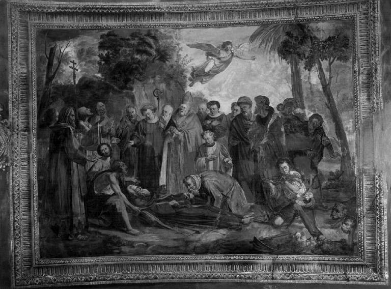 rinvenimento del corpo di Sant'Antonio Abate (dipinto, elemento d'insieme) di Passano Giuseppe (secondo quarto sec. XIX)