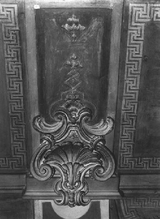 CONCHIGLIA (decorazione plastica, elemento d'insieme) - bottega ligure (sec. XIX)