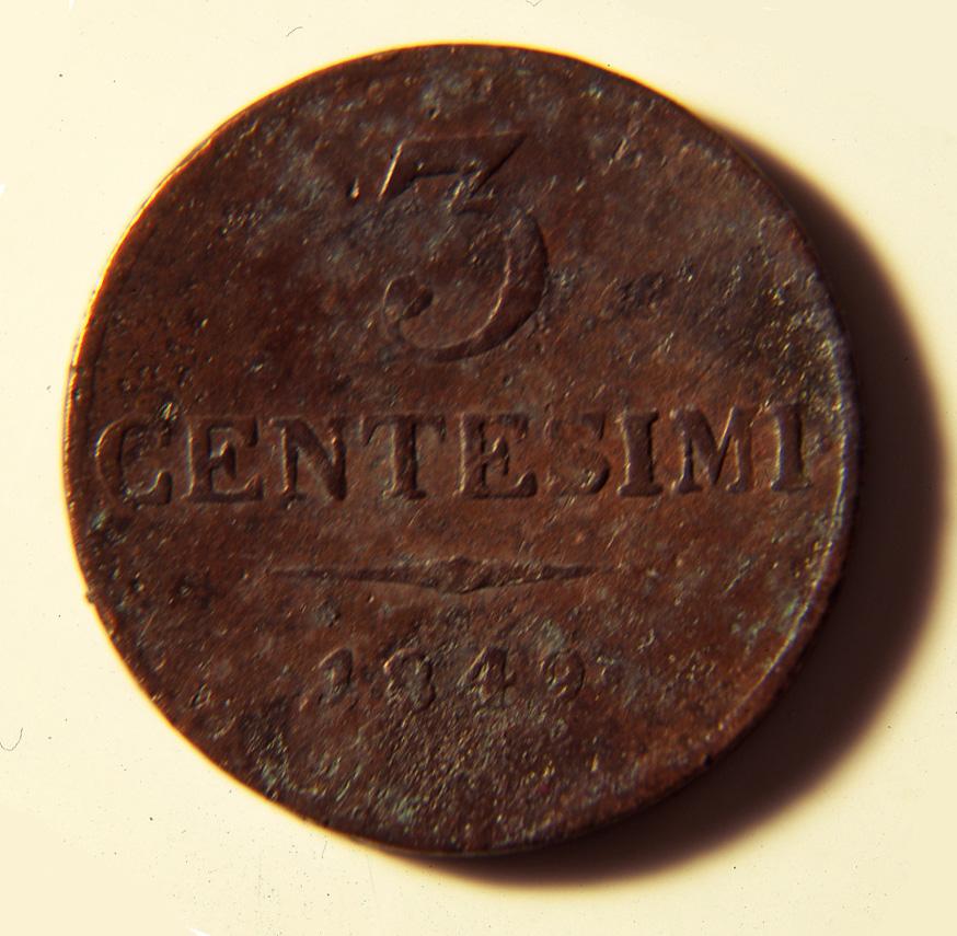 moneta - produzione italiana (metà sec. XIX)