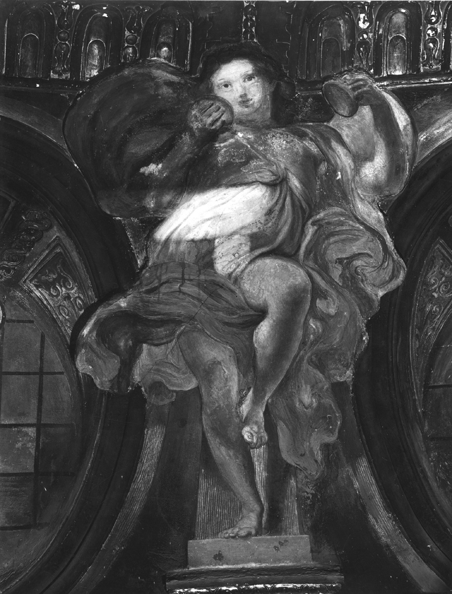 Angelo musicante - Affreschi (negativo) di Gasparini, Renato (metà XX)