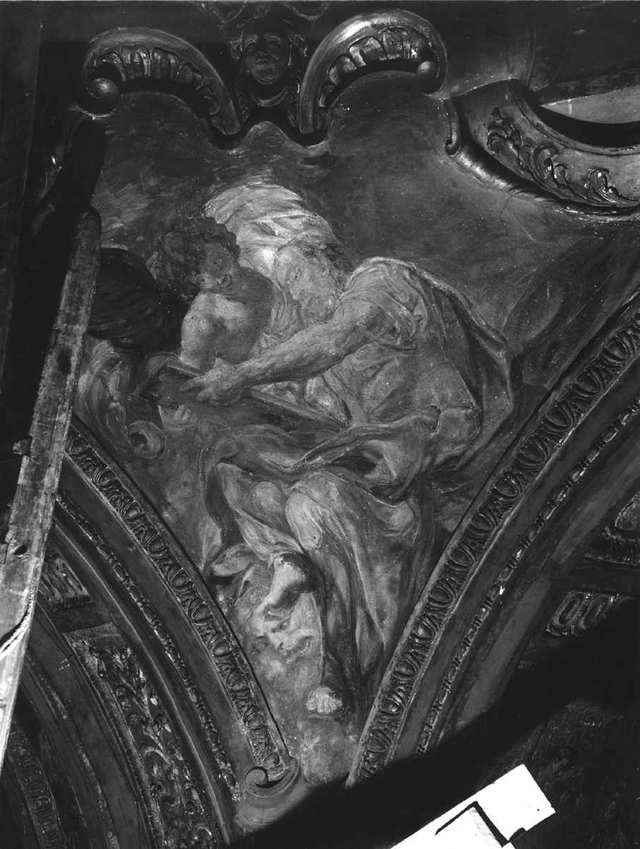 Angelo e Profeta - Affreschi (negativo) di Gasparini, Renato (metà XX)