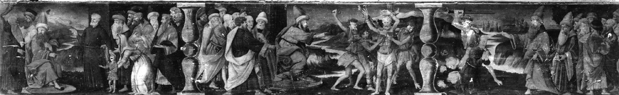 Episodi della vita di san Biagio - Dipinti (negativo) di Gasparini, Renato (metà XX)