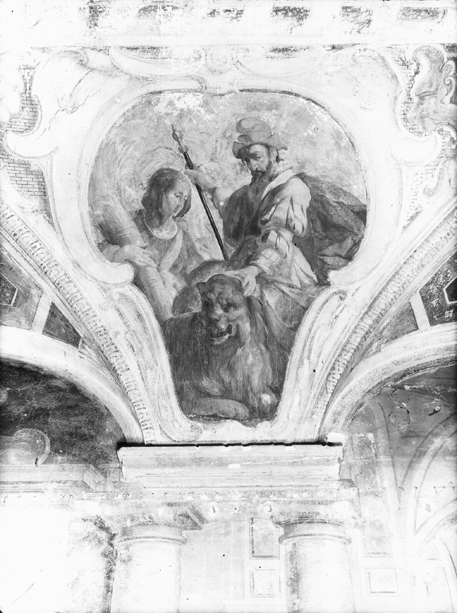 Allegoria - Affreschi (negativo) di Gasparini, Renato (prima metà XX)