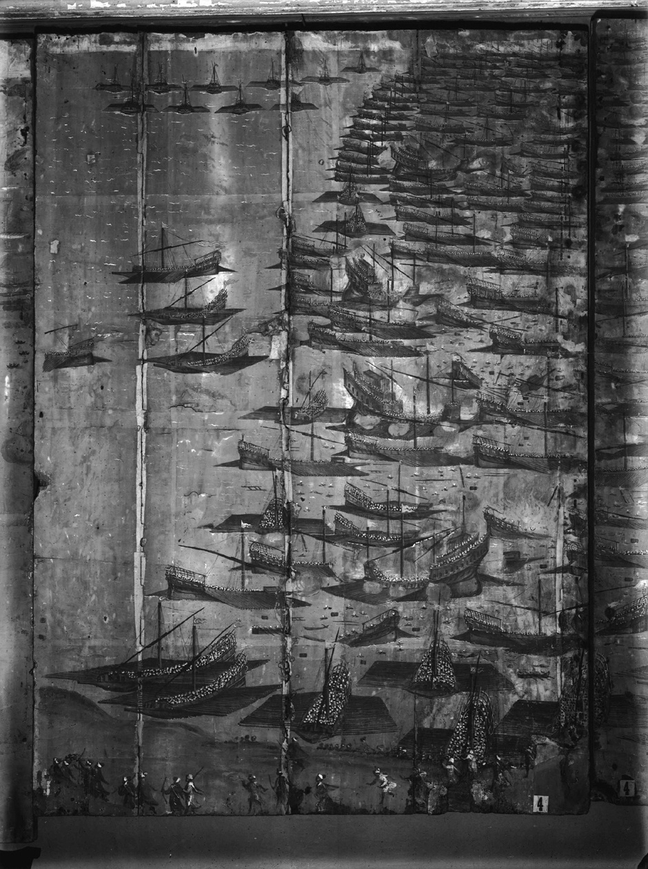 Battaglia navale - Dipinti (negativo) di Cresta, Erminio (prima metà XX)