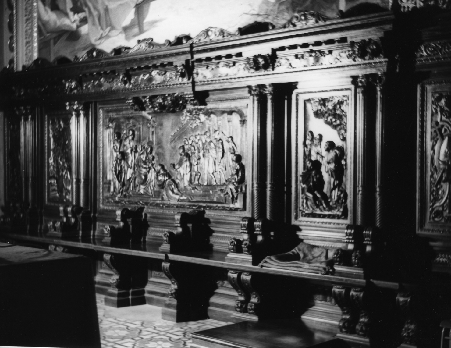episodi del Nuovo Testamento (stalli del coro, opera isolata) di Ditta Fratelli Zonca (prima metà sec. XX)