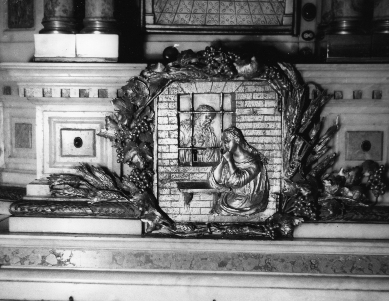 Cristo in carcere (sportello di tabernacolo, opera isolata) di Carli Domenico (sec. XIX)