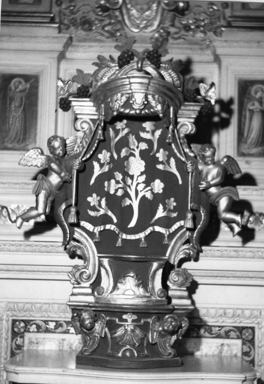 tronetto per esposizione eucaristica, opera isolata - bottega italiana (sec. XVIII)