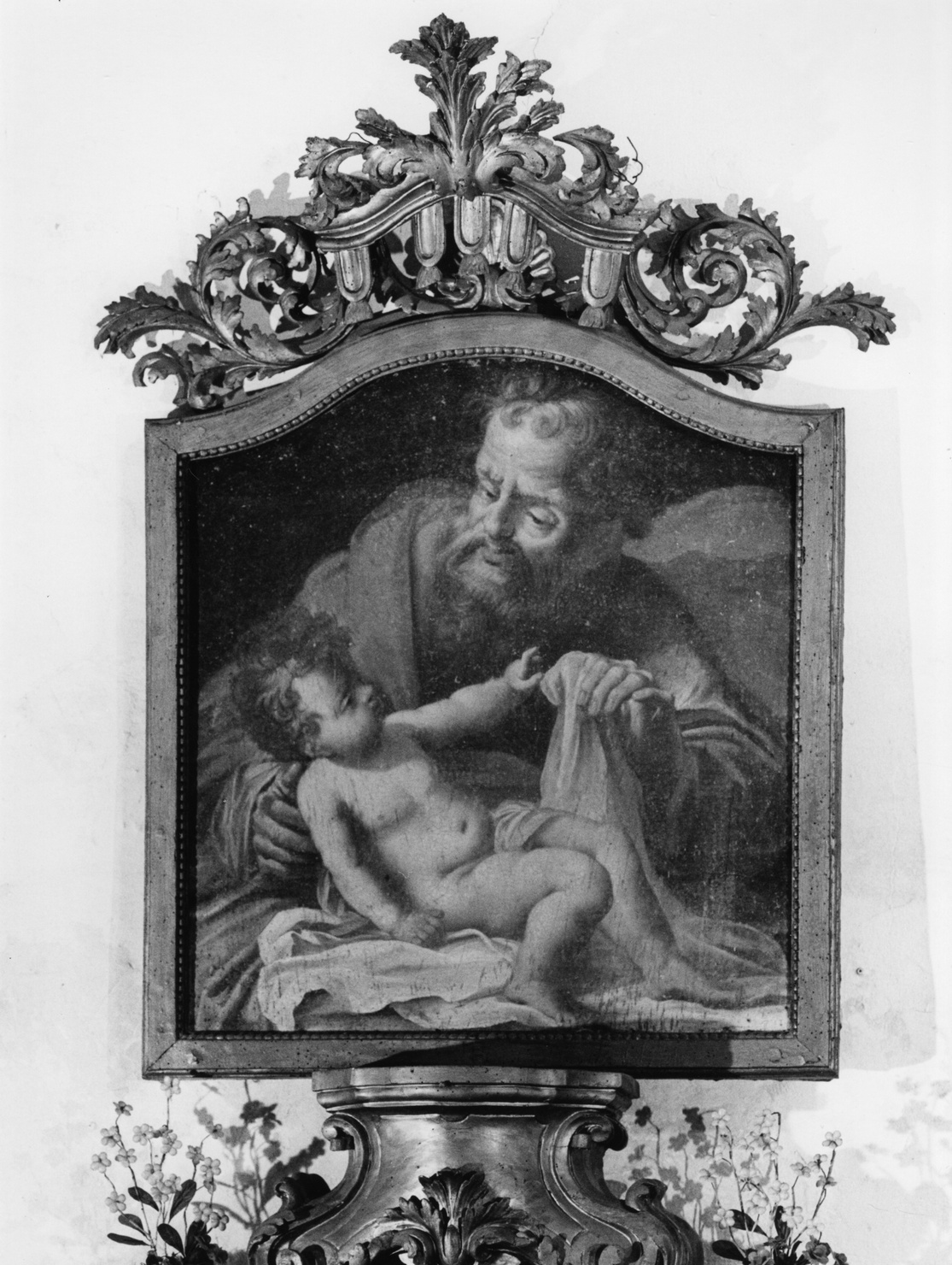 motivi decorativi vegetali (cornice, opera isolata) - bottega ligure (fine/inizio secc. XVIII/ XIX)